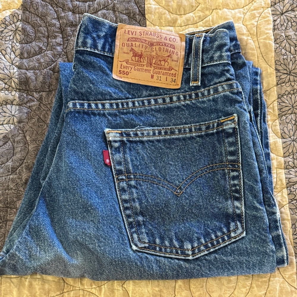 Levi's Classic Blue Jeans with Signature Pocket